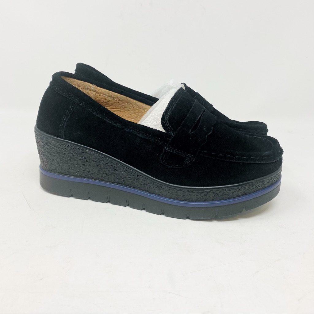 Brand New Hkr77 Womens Faux Suede Platform Wedge